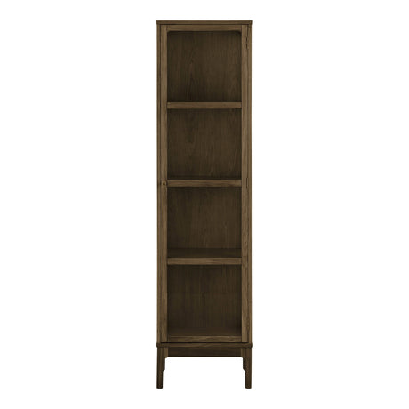 House Nordic, Zamora Vitrinskåp Ek Mörkbrun 1 Glasdörr 180 cm