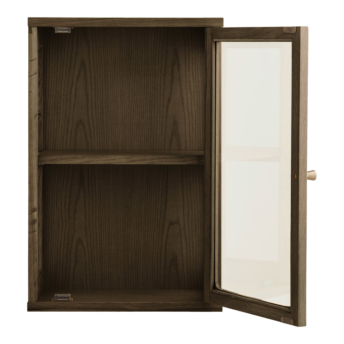 House Nordic, Zamora Vägghängt Vitrinskåp Ek Mörkbrun 60 cm