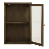 House Nordic, Zamora Vägghängt Vitrinskåp Ek Mörkbrun 60 cm