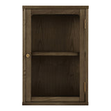 House Nordic, Zamora Vägghängt Vitrinskåp Ek Mörkbrun 60 cm