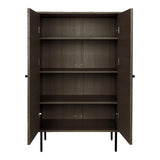 House Nordic, Kyoto Highboard Ekfaner Rökt 2 Dörrar 130 cm