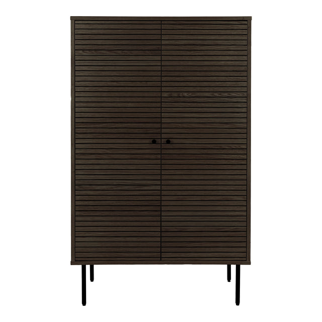 House Nordic, Kyoto Highboard Ekfaner Rökt 2 Dörrar 130 cm