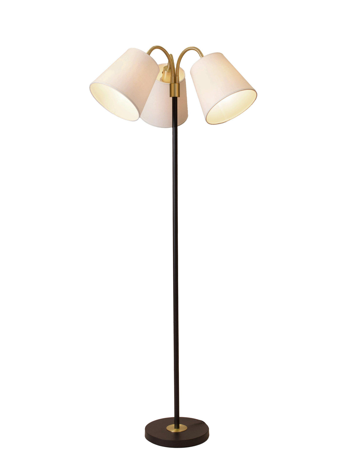 Amy Golv BK3F Lin OW Svart/Mässing 150cm