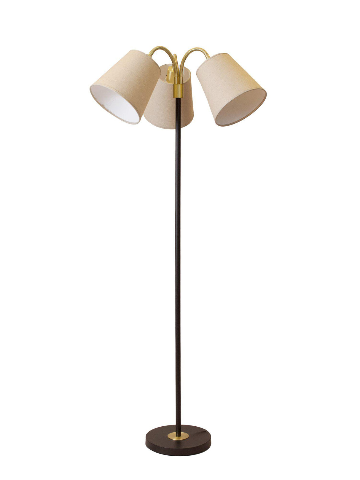 Amy Golv BK3F Lin na Svart/Mässing 150cm