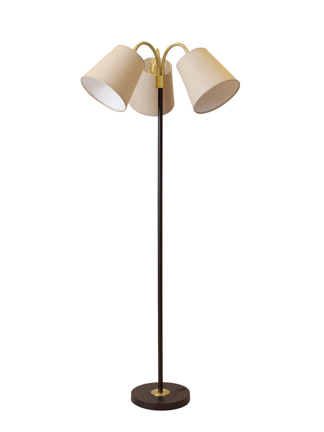 Amy Golv BK3F Lin na Svart/Mässing 150cm