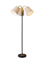 Amy Golv BK3F Lin na Svart/Mässing 150cm