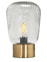 Juliette Bordslampa – Klar/mässing 21 cm