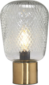Juliette Bordslampa – Klar/mässing 21 cm