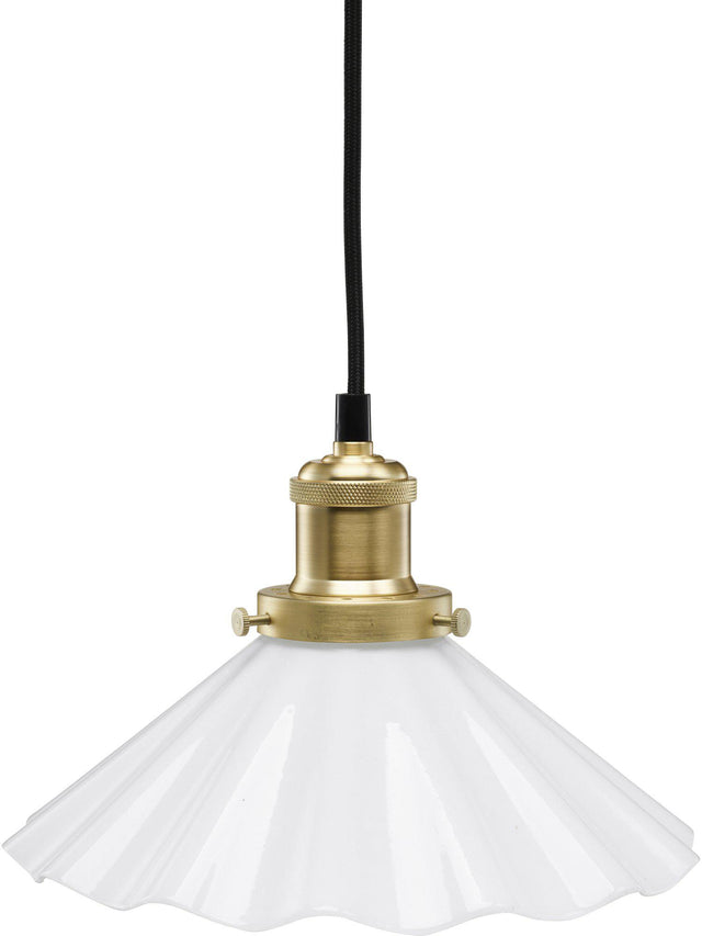 August Fönsterlampa – Opal veckad 25 cm