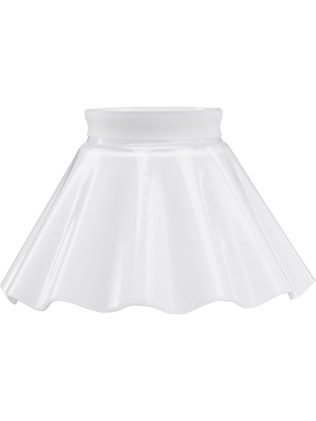 August Lampskärm – Opal veckad 15 cm