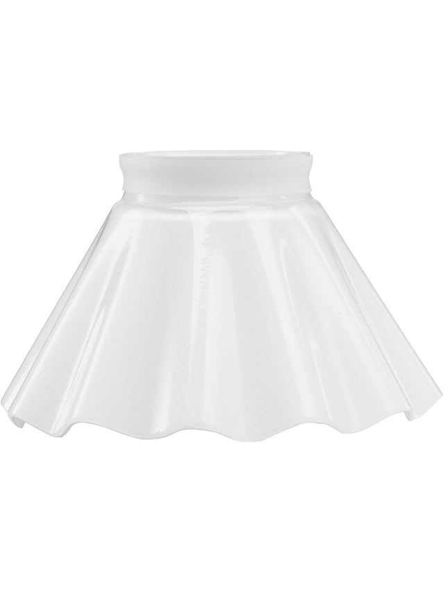 August Lampskärm – Opal veckad 15 cm