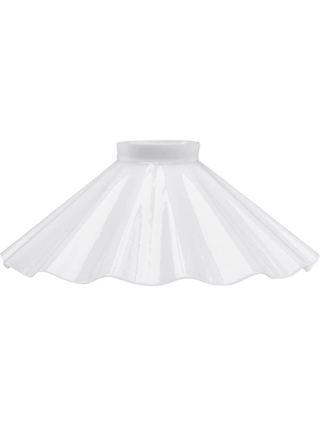 August Lampskärm – Opal veckad 25 cm