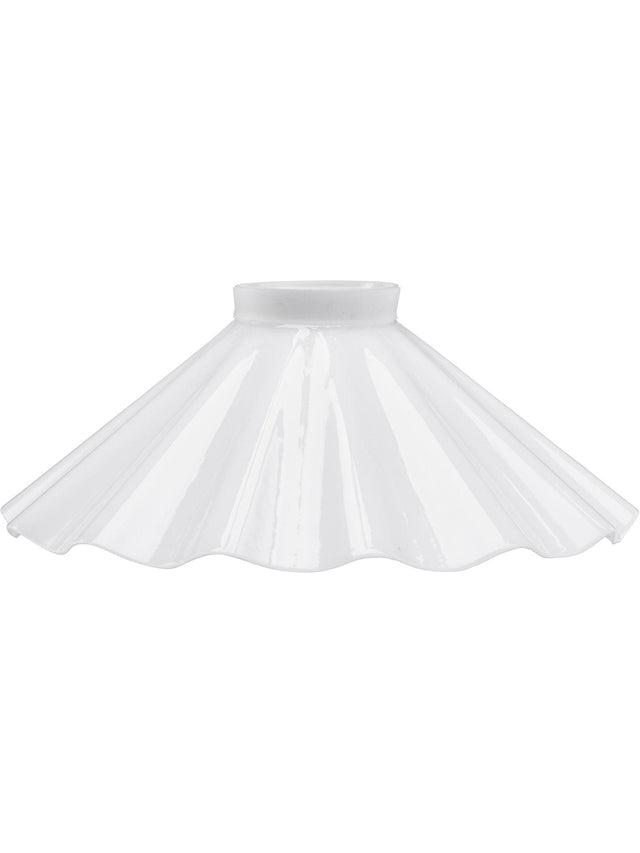 August Lampskärm – Opal veckad 25 cm