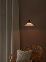 August Lampskärm – Opal veckad 25 cm