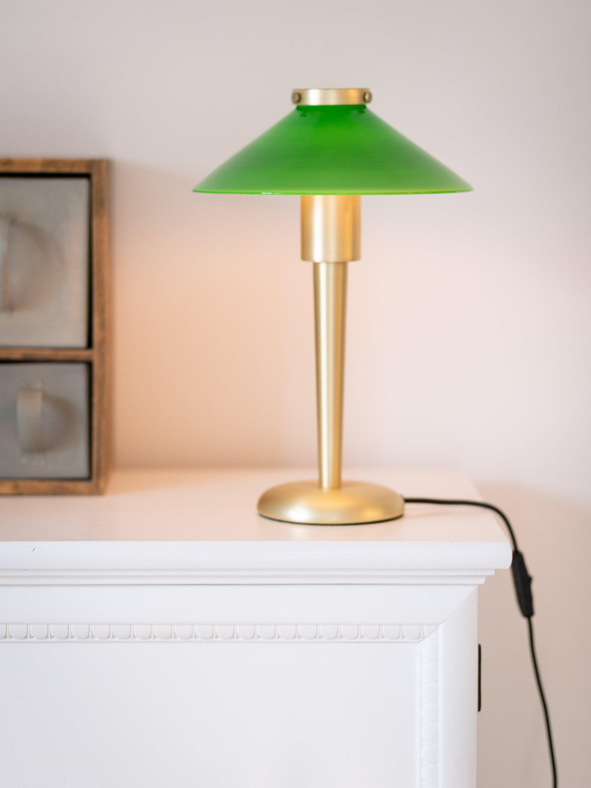 August Bordslampa – Grön 34 cm