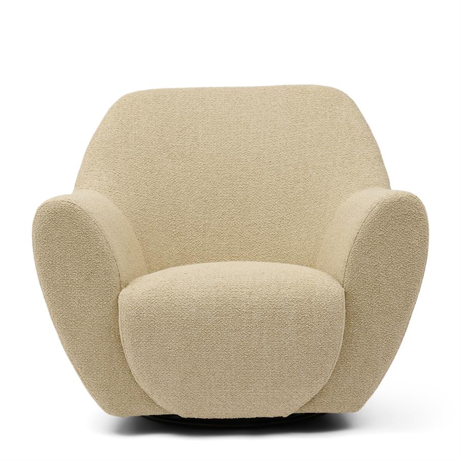 Riviera Maison, The Jill snurrfåtölj – Natural Grey