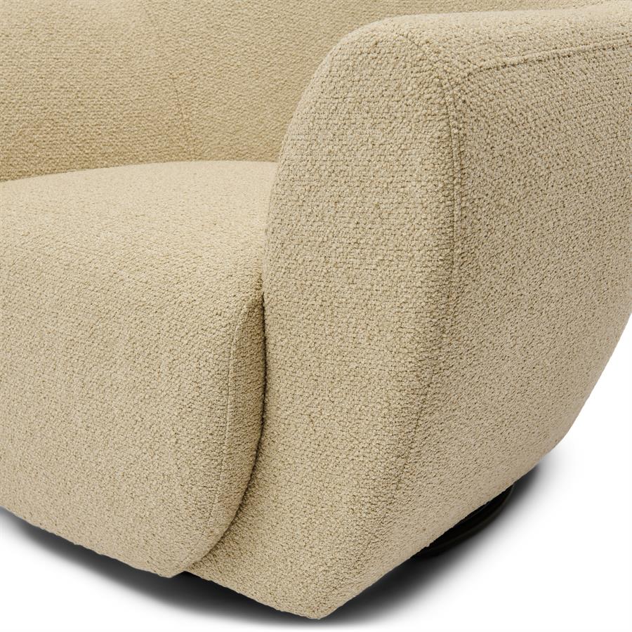 Riviera Maison, The Jill snurrfåtölj – Natural Grey