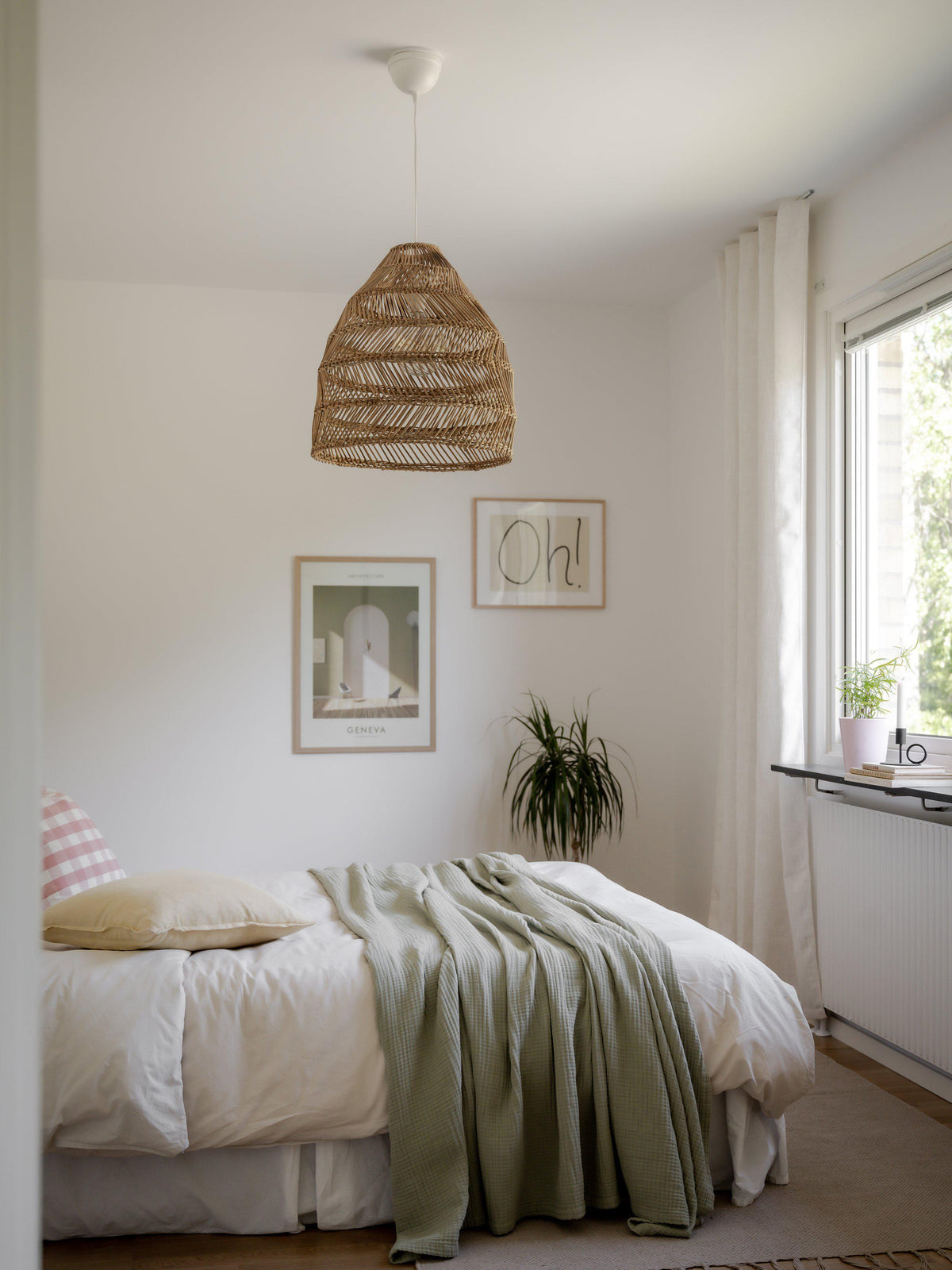 Maja Taklampa – Wicker natur 36 cm