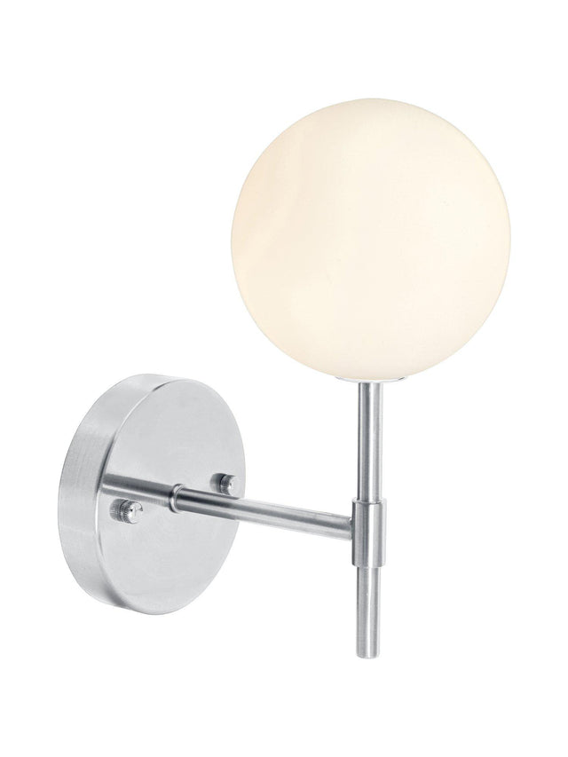 Sigma S Vägglampa – Krom opal, 25 cm