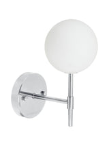 Sigma S Vägglampa – Krom opal, 25 cm
