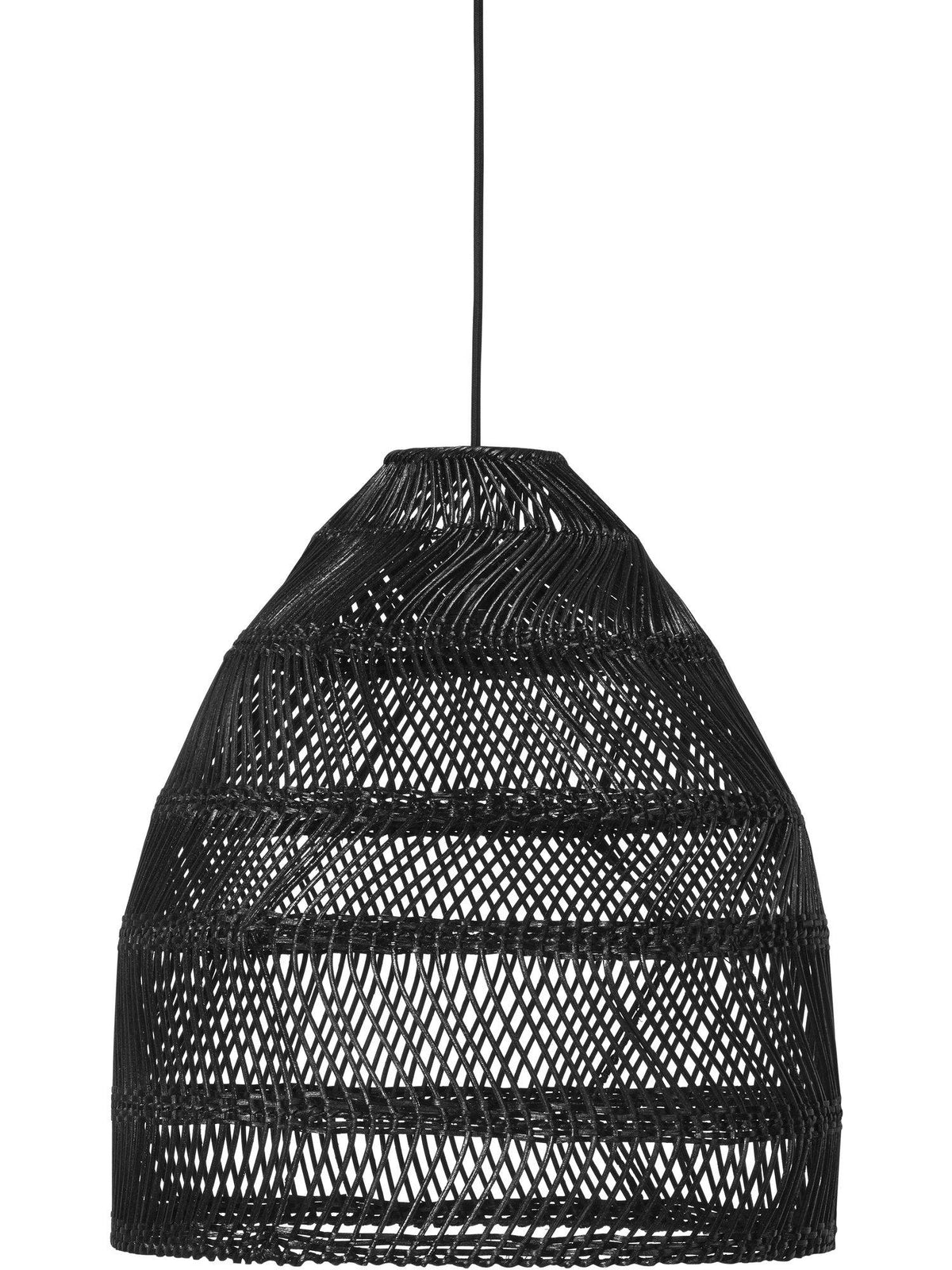 Maja Taklampa – Wicker svart 53 cm