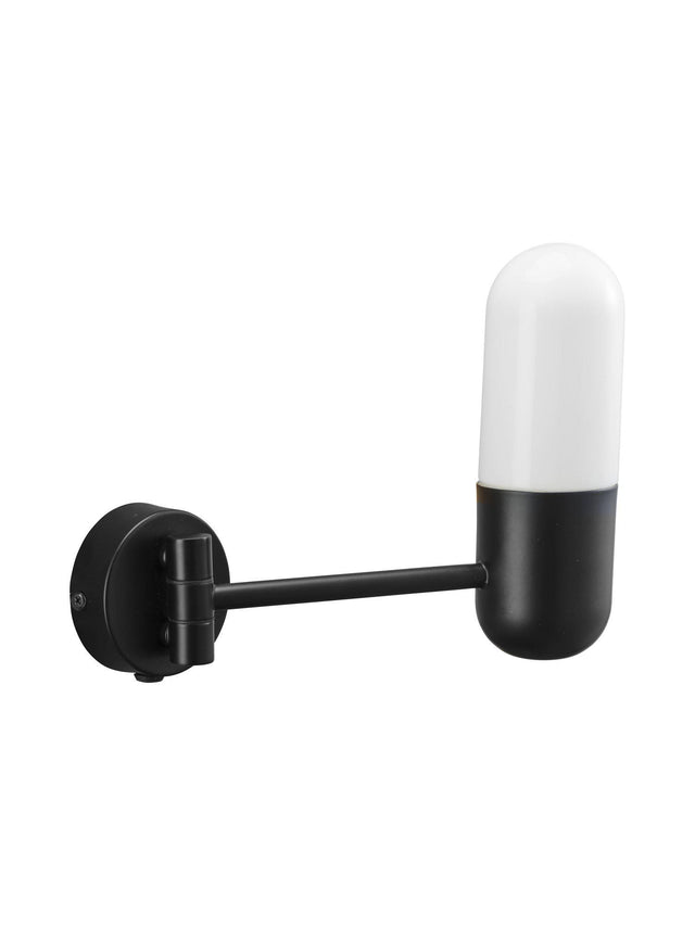 Zeta Vägglampa IP44 – Mattsvart 23 cm