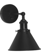 Anton vägglampa Svart 18cm, dimbar