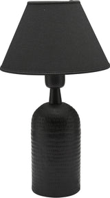 Riley Lampfot – Matt svart 28 cm