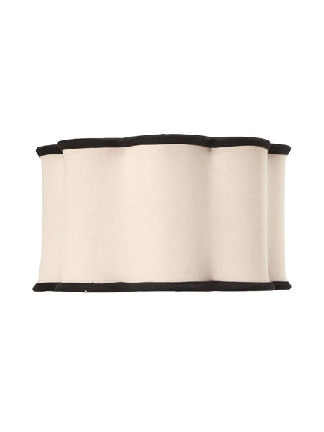 Judy Lampskärm – Natur/svart 35 cm