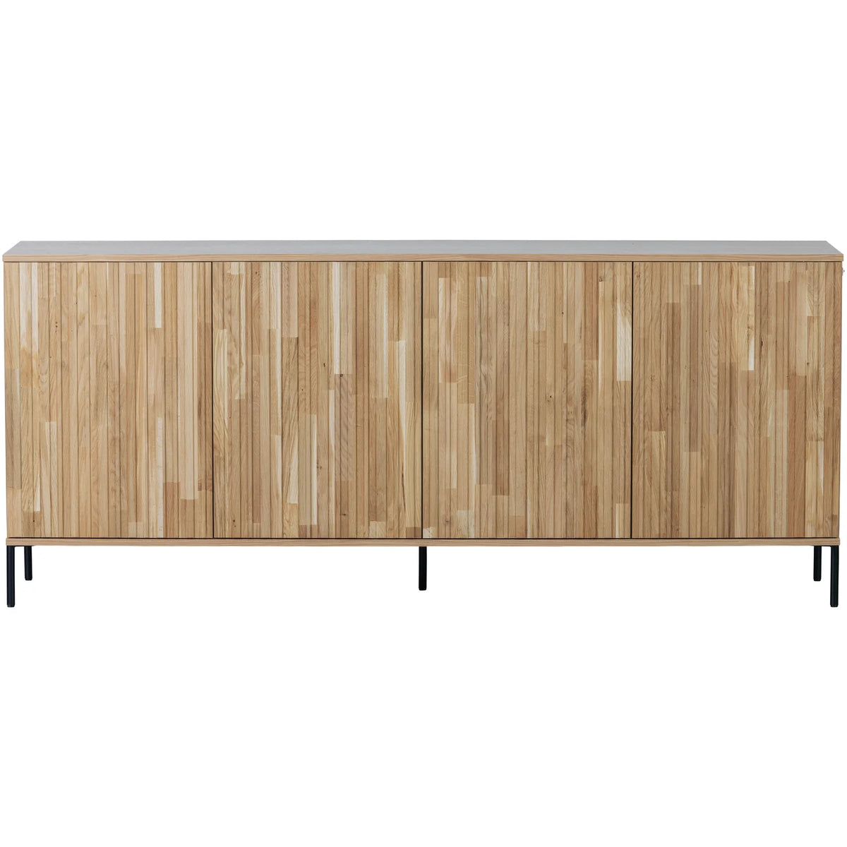 WOOOD, New Gravure Sideboard 200 cm i Ek – Natur [FSC]