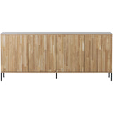 WOOOD, New Gravure Sideboard 200 cm i Ek – Natur [FSC]