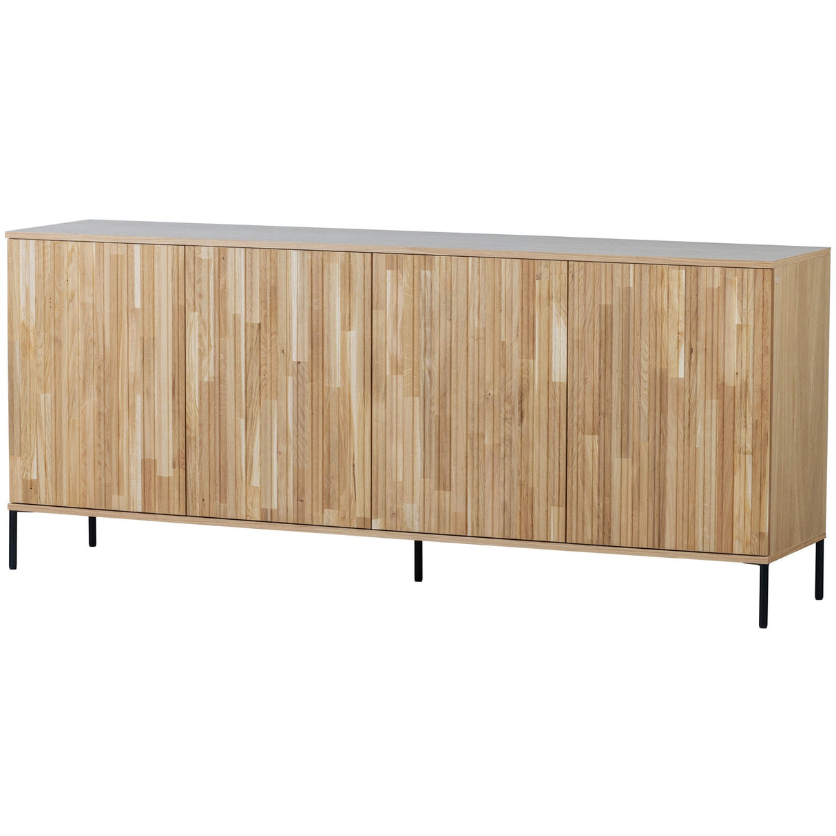 WOOOD, New Gravure Sideboard 200 cm i Ek – Natur [FSC]