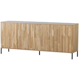 WOOOD, New Gravure Sideboard 200 cm i Ek – Natur [FSC]