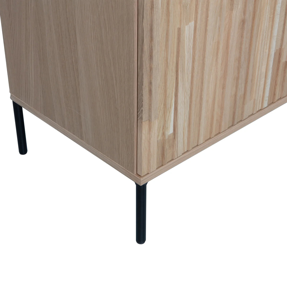 WOOOD, New Gravure Sideboard 200 cm i Ek – Natur [FSC]
