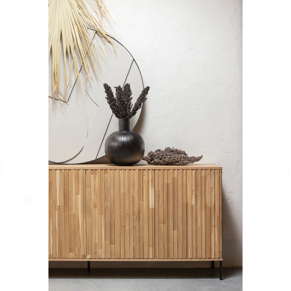 WOOOD, New Gravure Sideboard 200 cm i Ek – Natur [FSC]