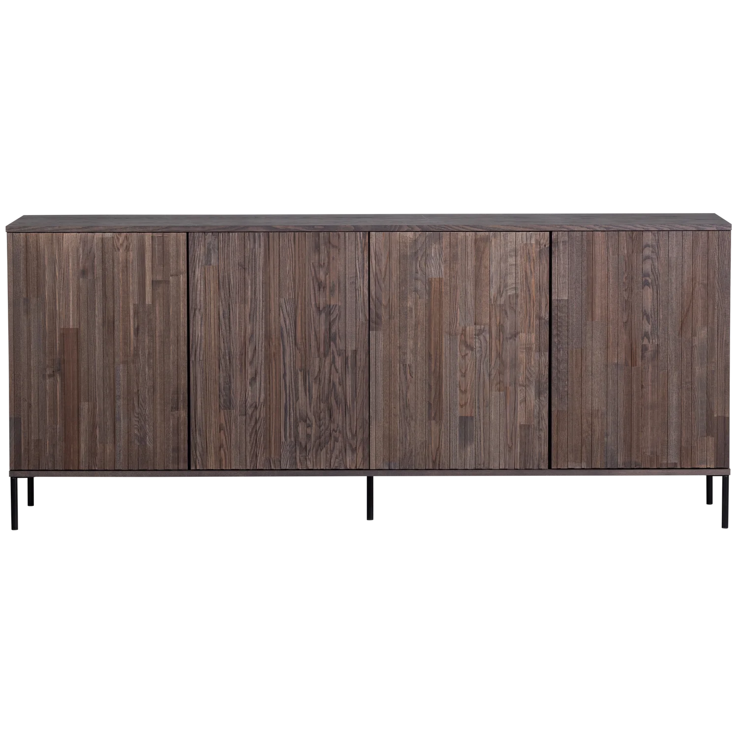 WOOD, New Gravure Sideboard 200 cm i Askfanér – Espresso [FSC]