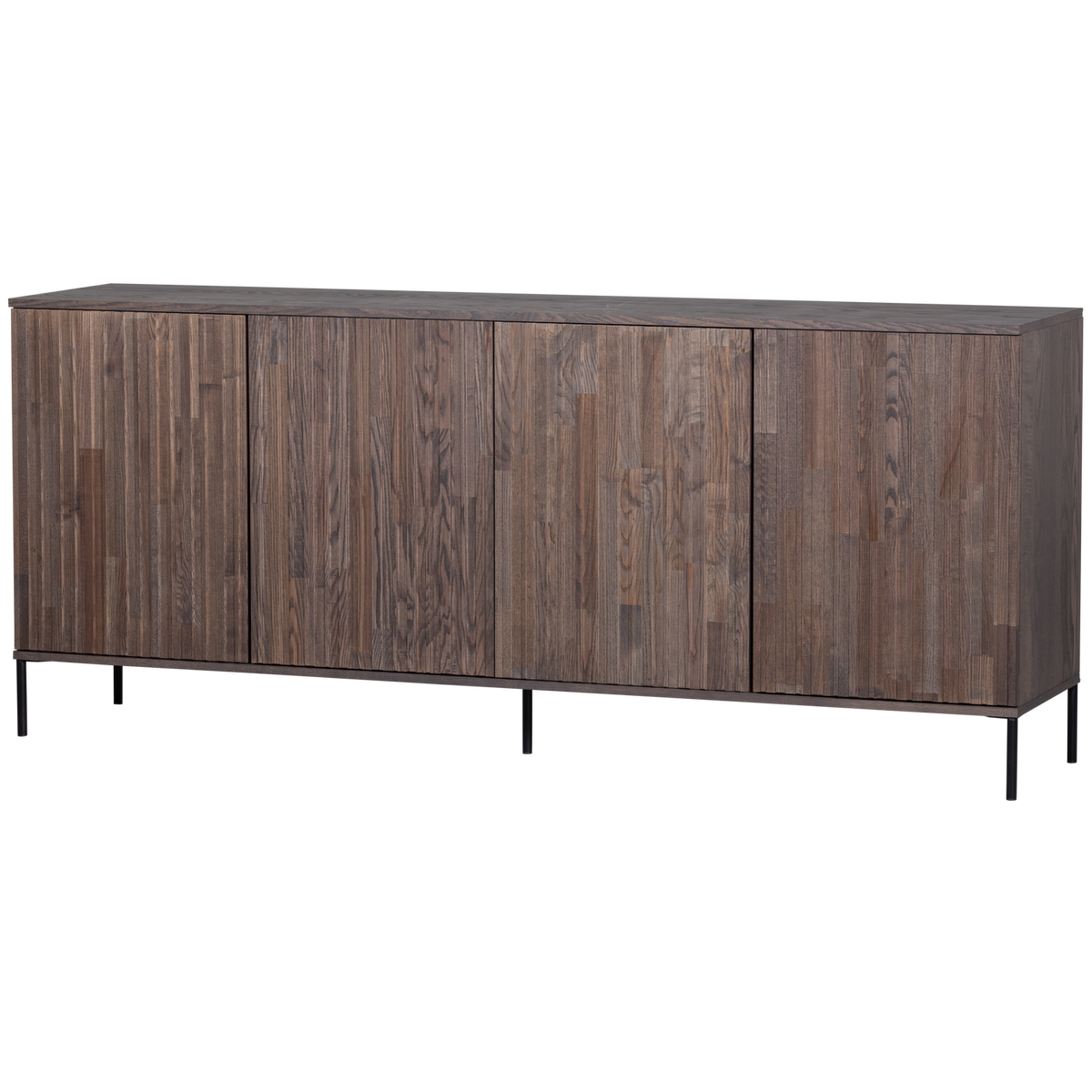 WOOOD, New Gravure Sideboard 200 cm i Askfanér – Espresso [FSC]