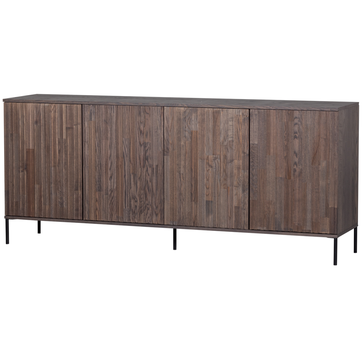 WOOOD, New Gravure Sideboard 200 cm i Askfanér – Espresso [FSC]