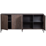 WOOOD, New Gravure Sideboard 200 cm i Askfanér – Espresso [FSC]