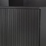 WOOOD, New Gravure Väggskåp i Furu – Svart [FSC]