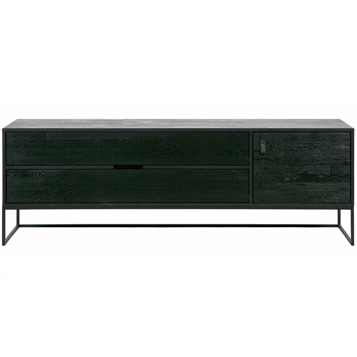 WOOOD, Silas TV-bänk 180 cm i Borstad Ask – Blacknight FSC®
