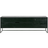 WOOOD, Silas TV-bänk 180 cm i Borstad Ask – Blacknight FSC®