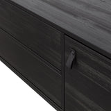 WOOOD, Silas TV-bänk 180 cm i Borstad Ask – Blacknight FSC®