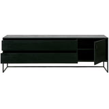 WOOOD, Silas TV-bänk 180 cm i Borstad Ask – Blacknight FSC®