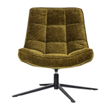 WOOD, Maudi Swivelfåtölj Chenille Grön