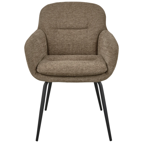 WOOOD, Runa matstol – chenille, mörk sand - 2st