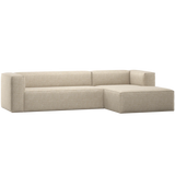 WOOOD, Bean Hörnsoffa Höger – Beige Melange