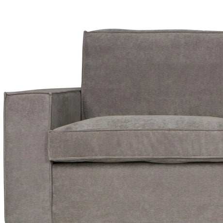WOOOD, Thomas hörnsoffa Ribbat tyg Höger – Weathered Green