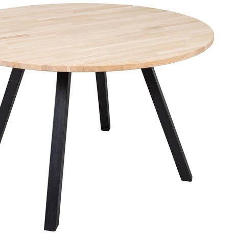 WOOOD, Tablo matbord Ek Ø120 cm – Fyrkantigt underrede