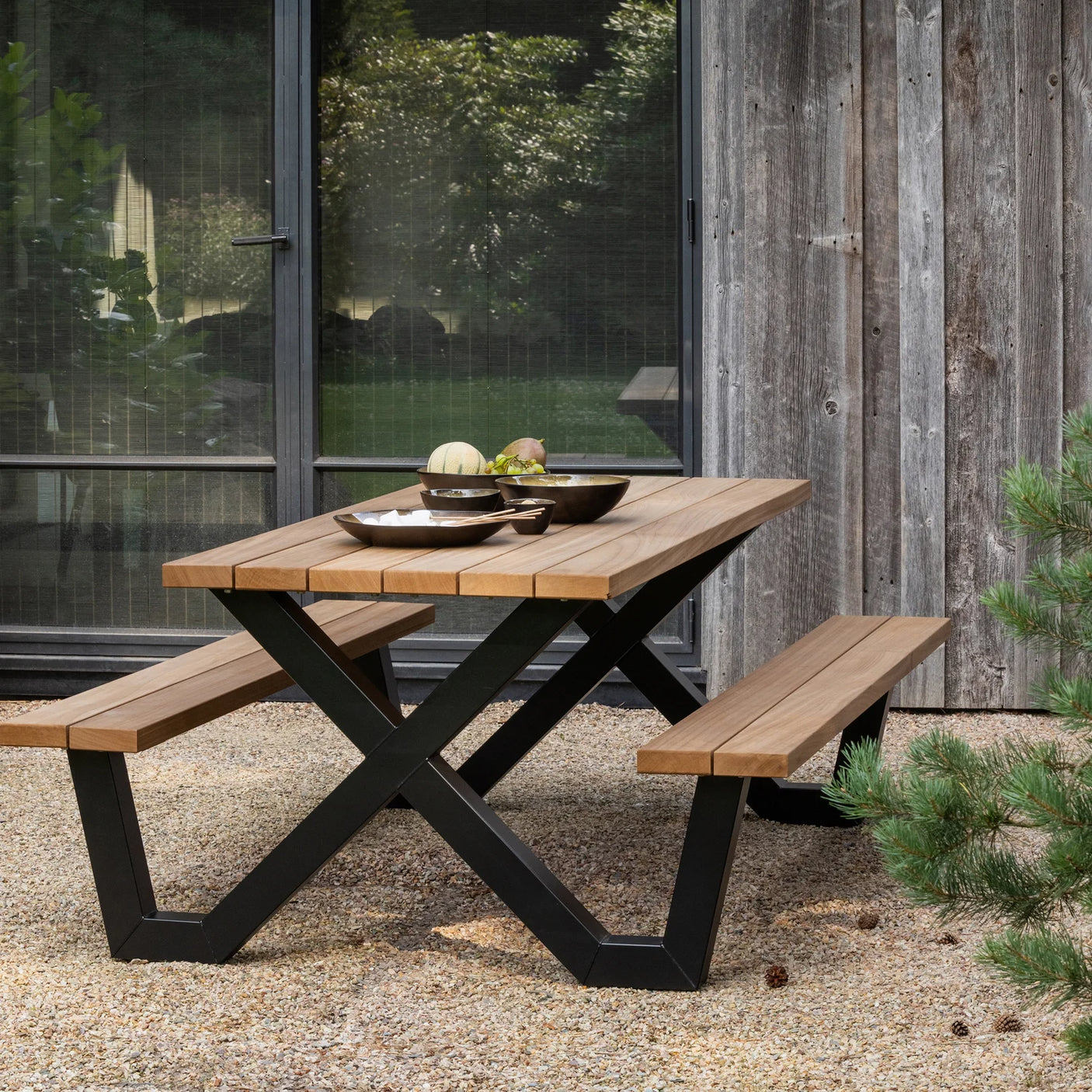 WOOOD, Tablo trädgårdsbord Picknick Ayous Svart